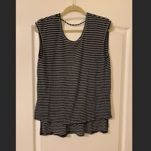 Striped Open back top